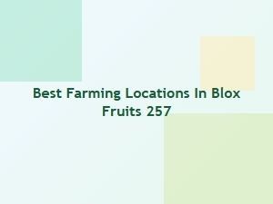 Best Farming Locations in Blox Fruits 257